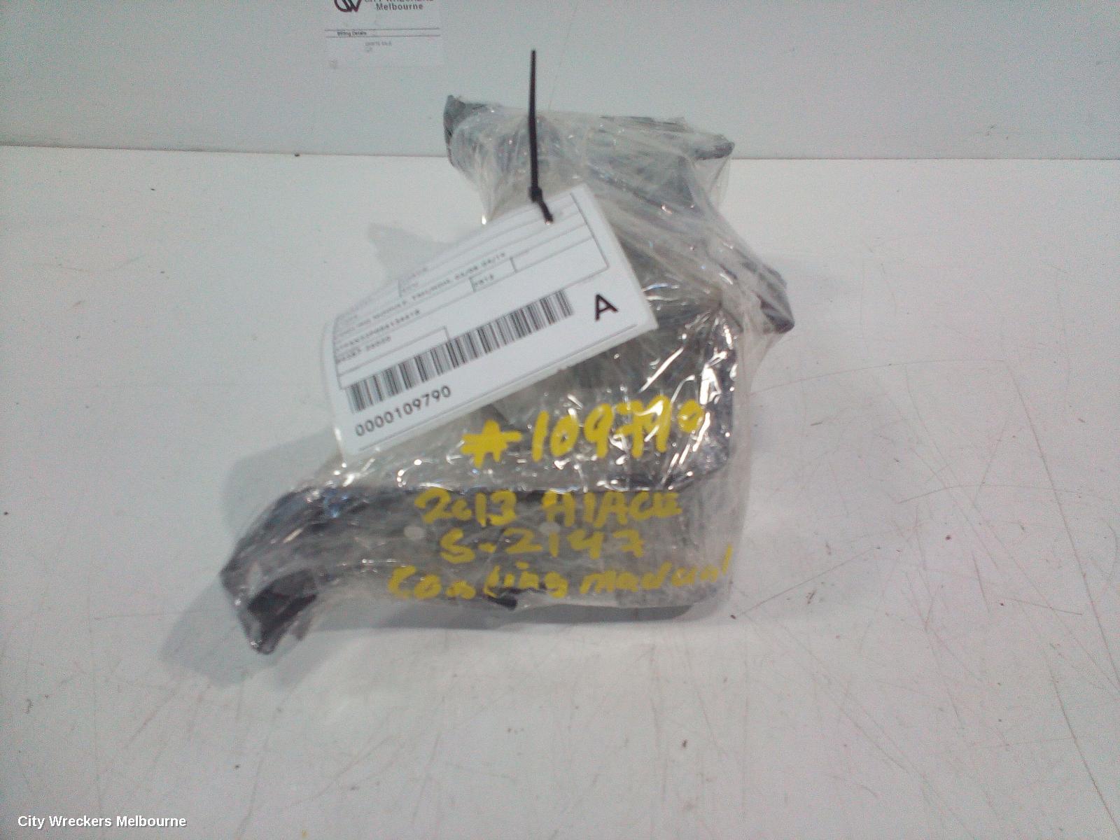 TOYOTA HIACE ECU, COOLING MODULE, TRH/KDH, 03/2005 - 04/2019