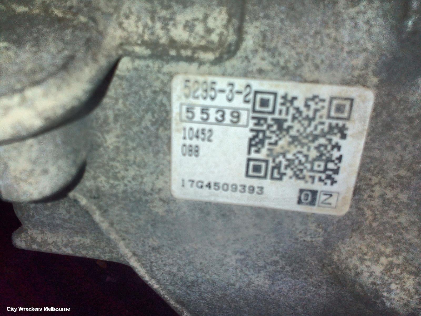 MG ZS TRANS/GEARBOX, AUTO, PETROL, 1.0, TURBO, AZS1, 09/2017 ONWARDS