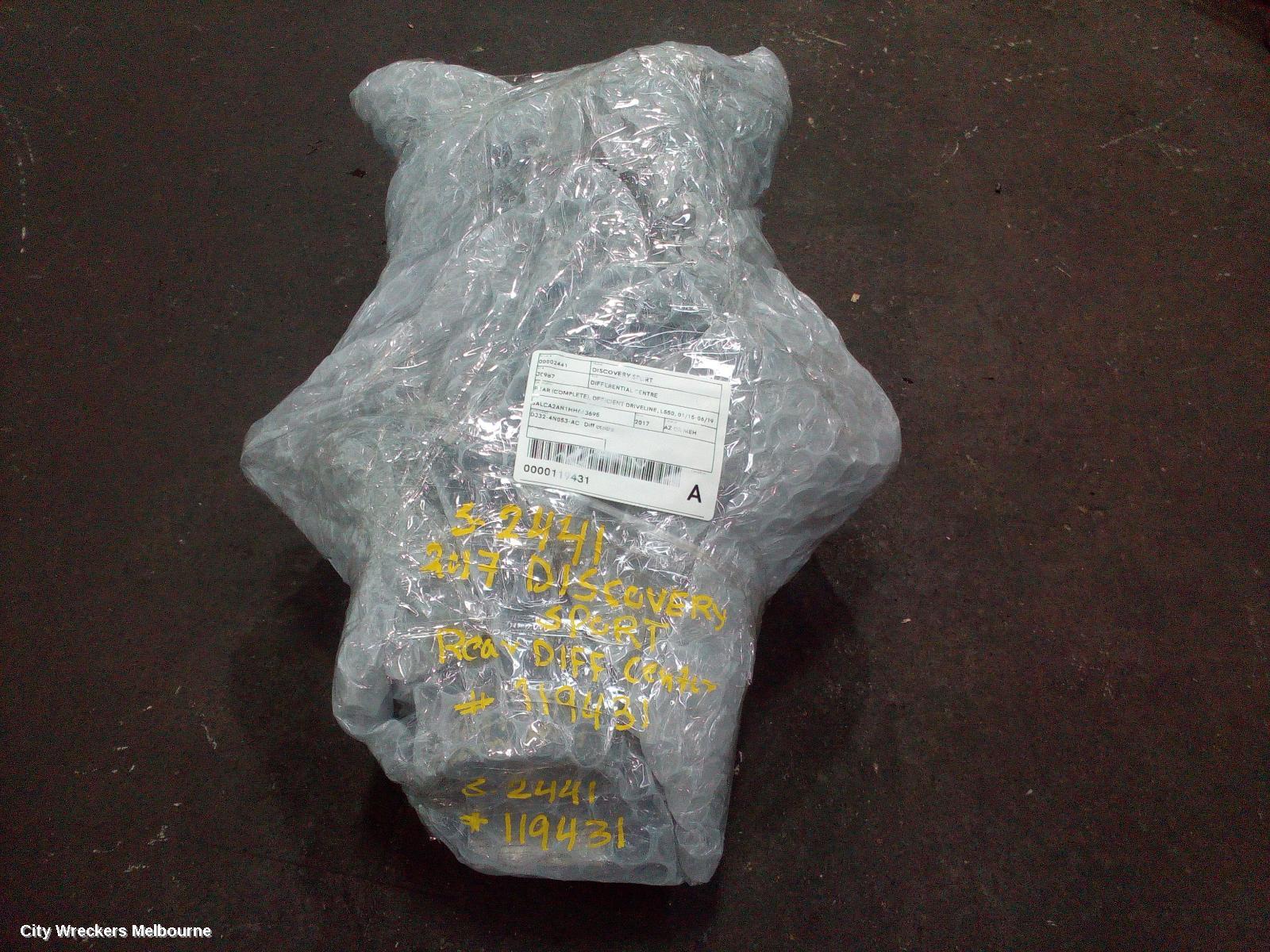 LAND ROVER DISCOVERY SPORT DIFFERENTIAL CENTRE, REAR (COMPLETE), DFFICIENT DRIVELINE, L550, 01/2015 - 06/2019
