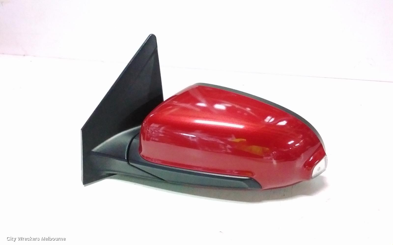 HYUNDAI KONA LEFT DOOR MIRROR, OS, HEATED, POWER FOLD, W/ BLIND SPOT TYPE, GLOSS BLACK, 07/2018 ONWARDS