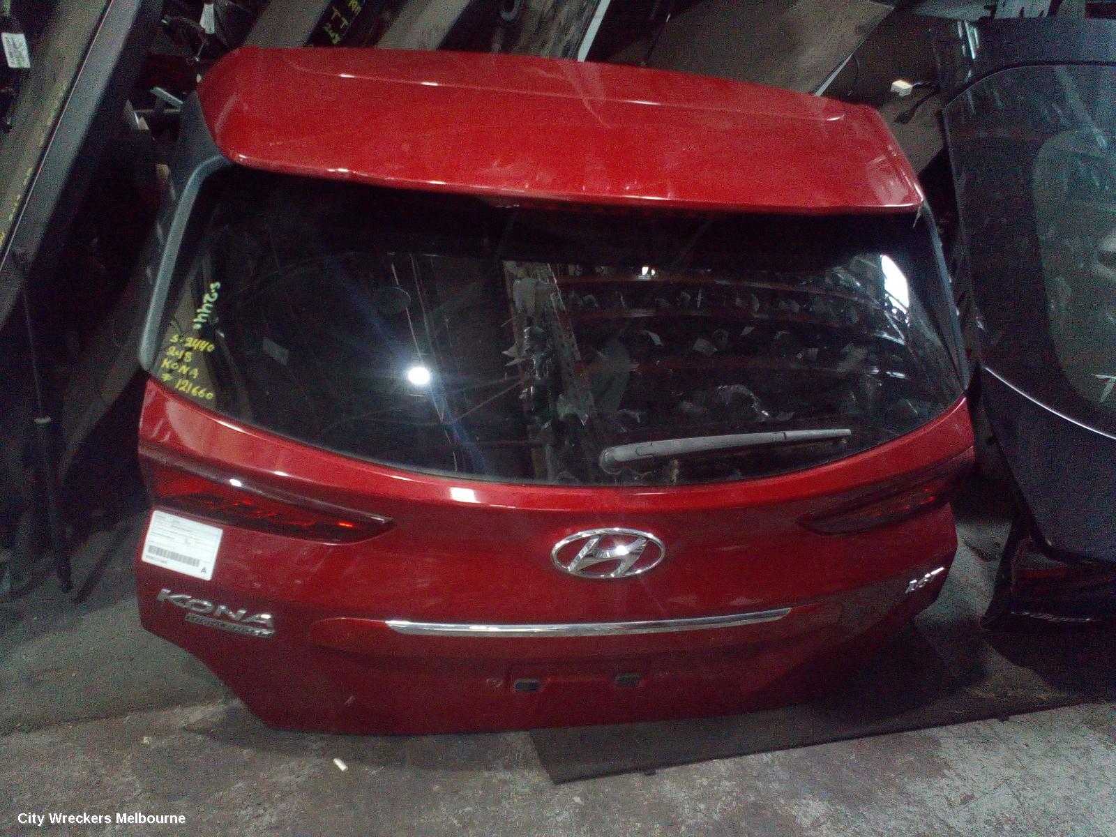 HYUNDAI KONA BOOTLID/TAILGATE, TAILGATE, OS, STANDARD SPOILER TYPE, 09/2017 ONWARDS