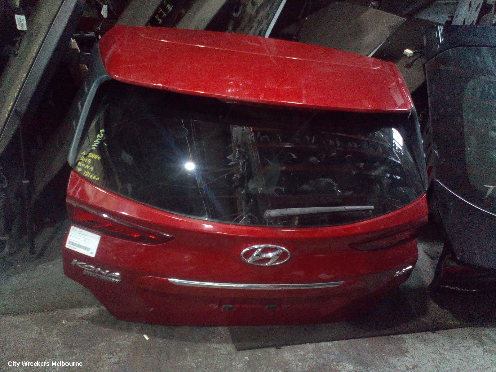 HYUNDAI KONA BOOTLID/TAILGATE, TAILGATE, OS, STANDARD SPOILER TYPE, 09/2017 ONWARDS