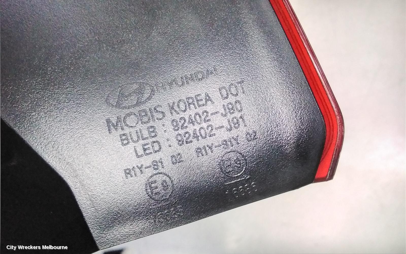 HYUNDAI KONA RIGHT TAILLIGHT, OS, IN BODY, LED TYPE, 09/2017 - 10/2020