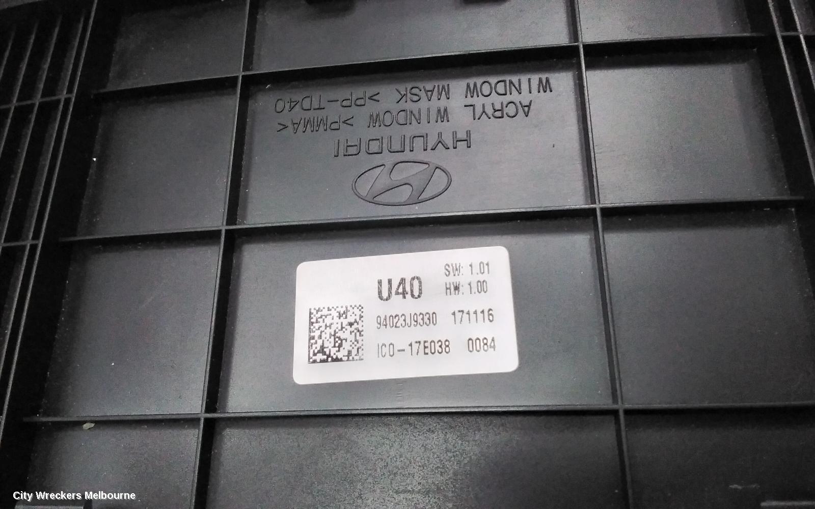 HYUNDAI KONA INSTRUMENT CLUSTER, INSTRUMENT CLUSTER, STANDARD TYPE, OS, 09/2017 ONWARDS