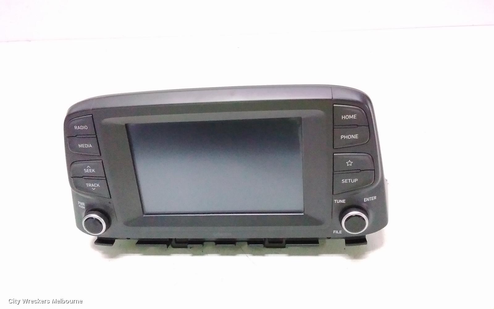 HYUNDAI KONA RADIO/CD/DVD/SAT/TV, DISPLAY UNIT, 7 IN, OS, 09/2017 ONWARDS 10/2020