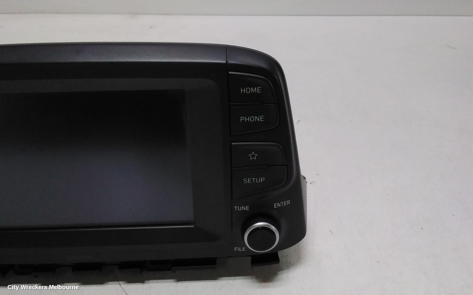 HYUNDAI KONA RADIO/CD/DVD/SAT/TV, DISPLAY UNIT, 7 IN, OS, 09/2017 ONWARDS 10/2020