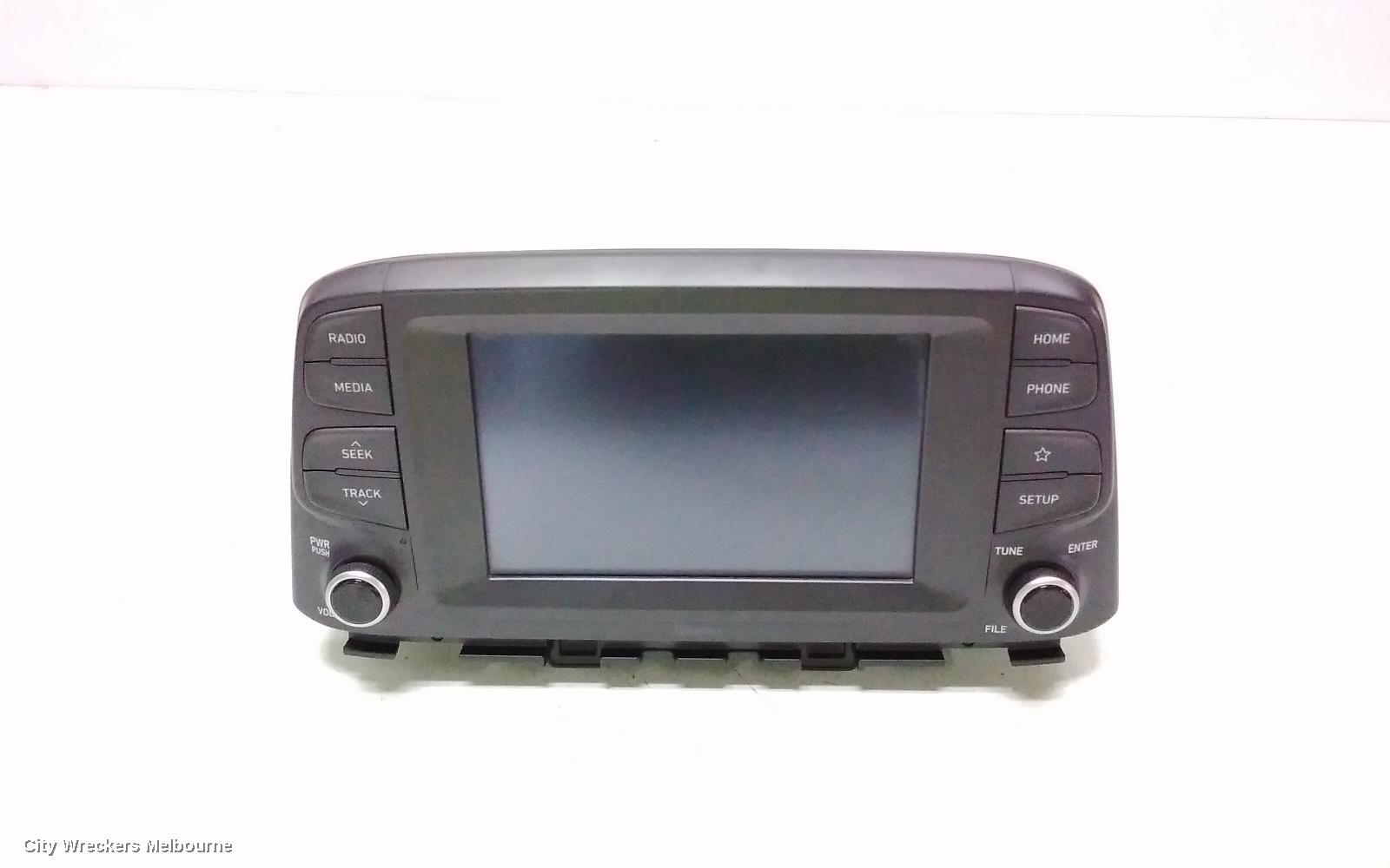 HYUNDAI KONA RADIO/CD/DVD/SAT/TV, DISPLAY UNIT, 7 IN, OS, 09/2017 ONWARDS 10/2020