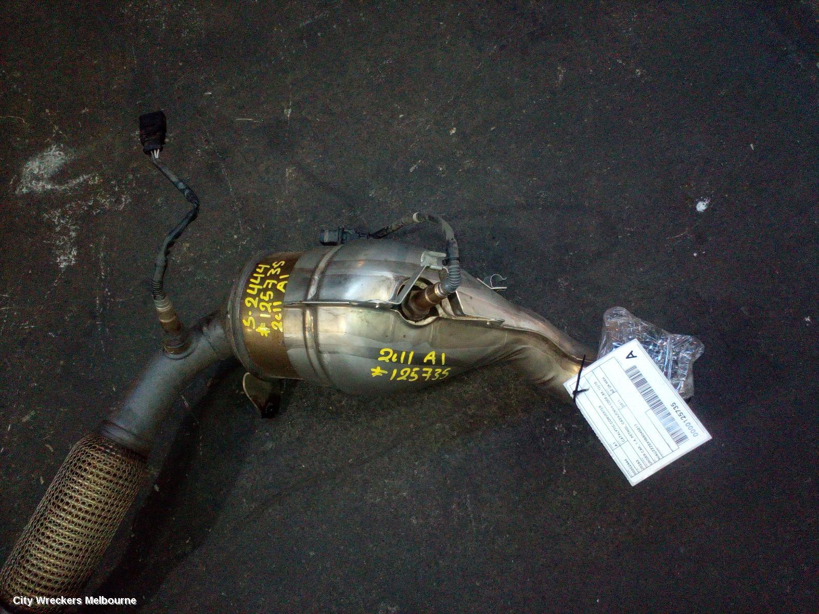 AUDI A1 CATALYTIC CONVERTER, UNDER CAR, 1.4, PETROL, CAXA/CNVA CODE, 8X, 12/2010 - 10/2018
