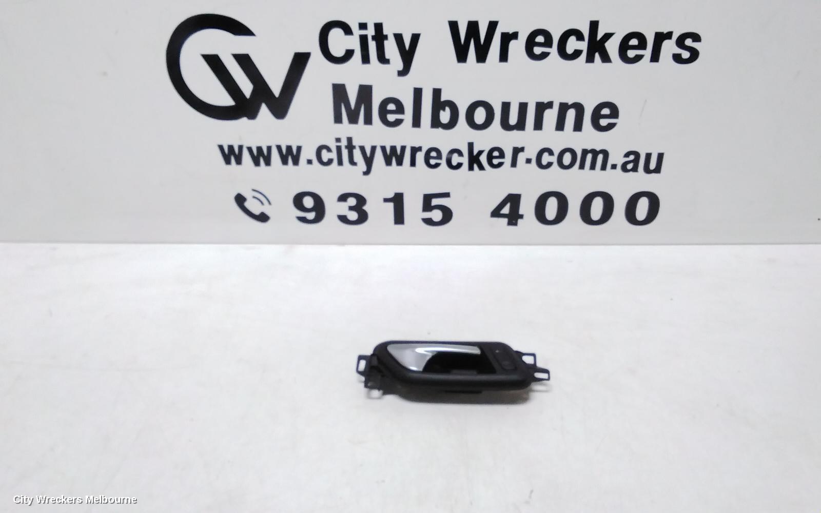 VOLKSWAGEN AMAROK DOOR HANDLE, INNER, RH FRONT, CHROME, 2H, 10/2010 - 09/2022