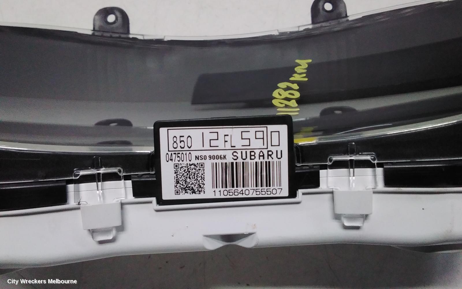 SUBARU XV INSTRUMENT CLUSTER, G5X, INSTRUMENT CLUSTER, 03/2017 - 06/2023