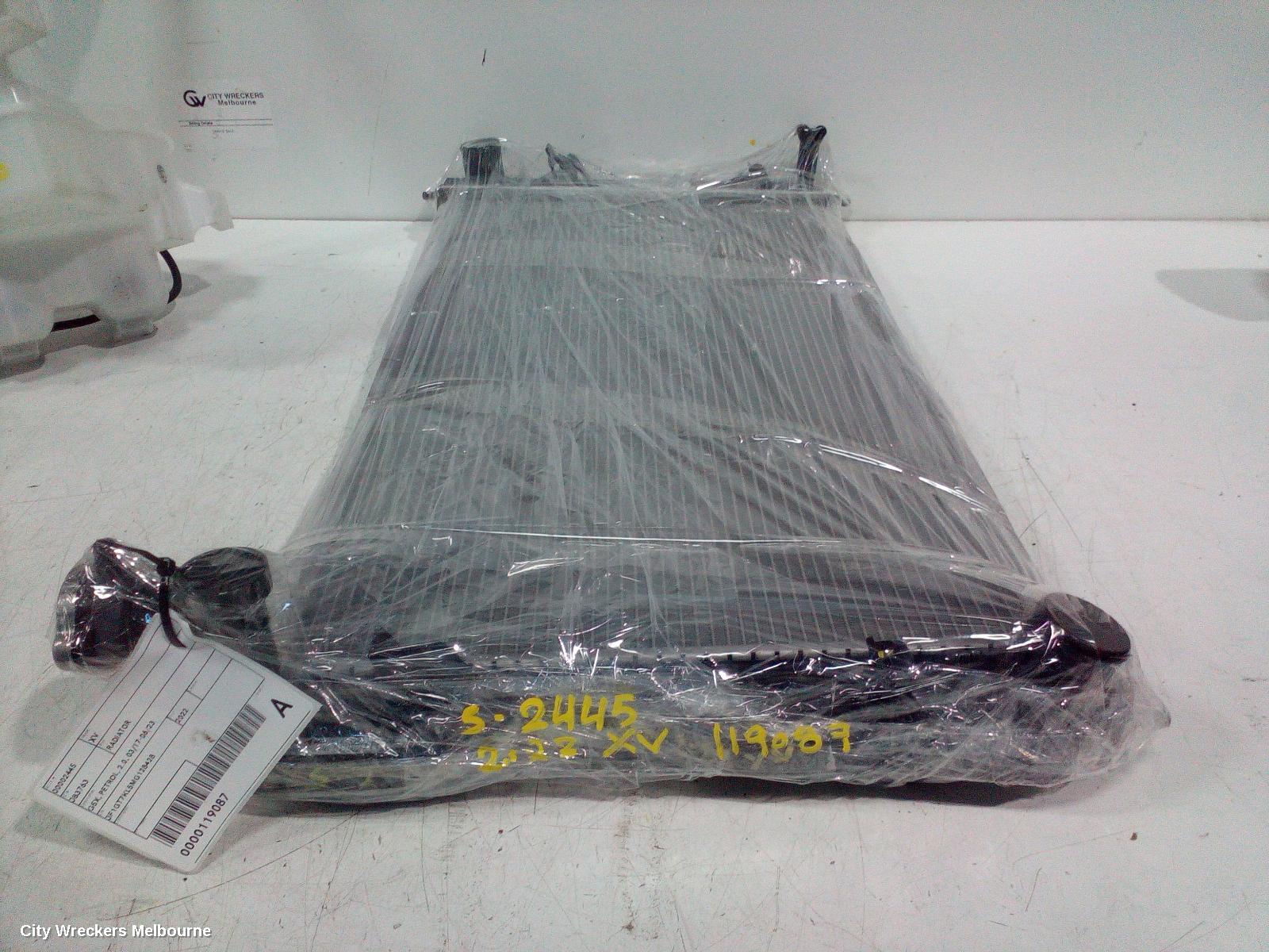SUBARU XV RADIATOR, G5X, PETROL, 2.0, 03/2017 - 06/2023