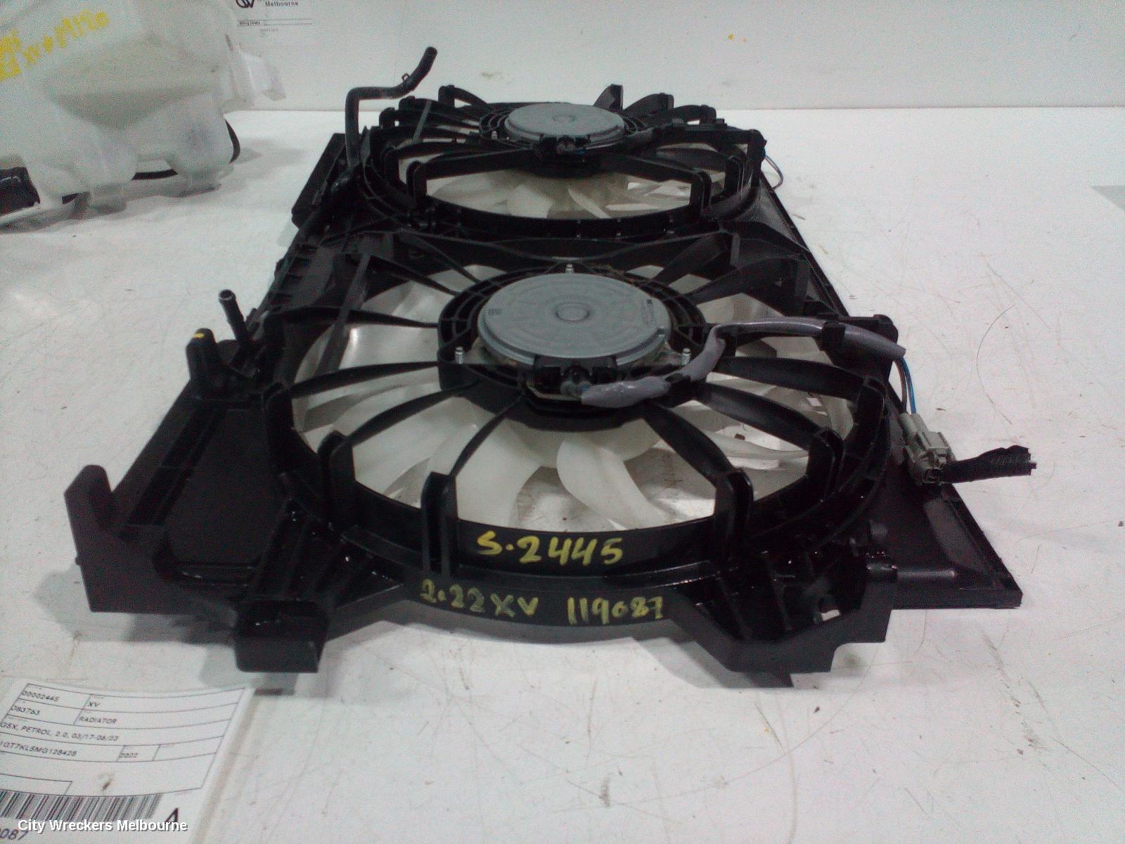 SUBARU XV RADIATOR, G5X, PETROL, 2.0, 03/2017 - 06/2023