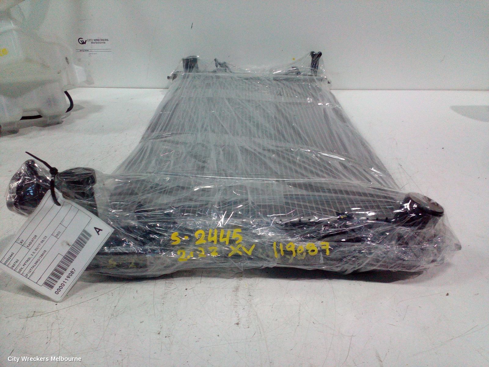 SUBARU XV RADIATOR, G5X, PETROL, 2.0, 03/2017 - 06/2023