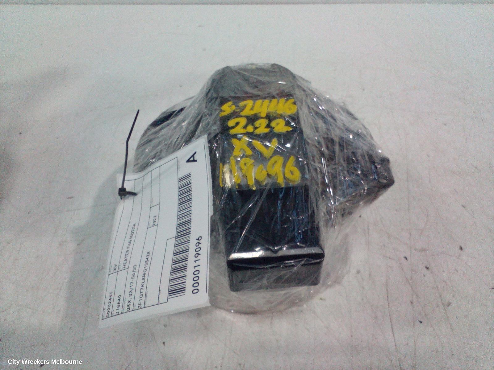 SUBARU XV HEATER FAN MOTOR, G5X, 03/2017 - 06/2023