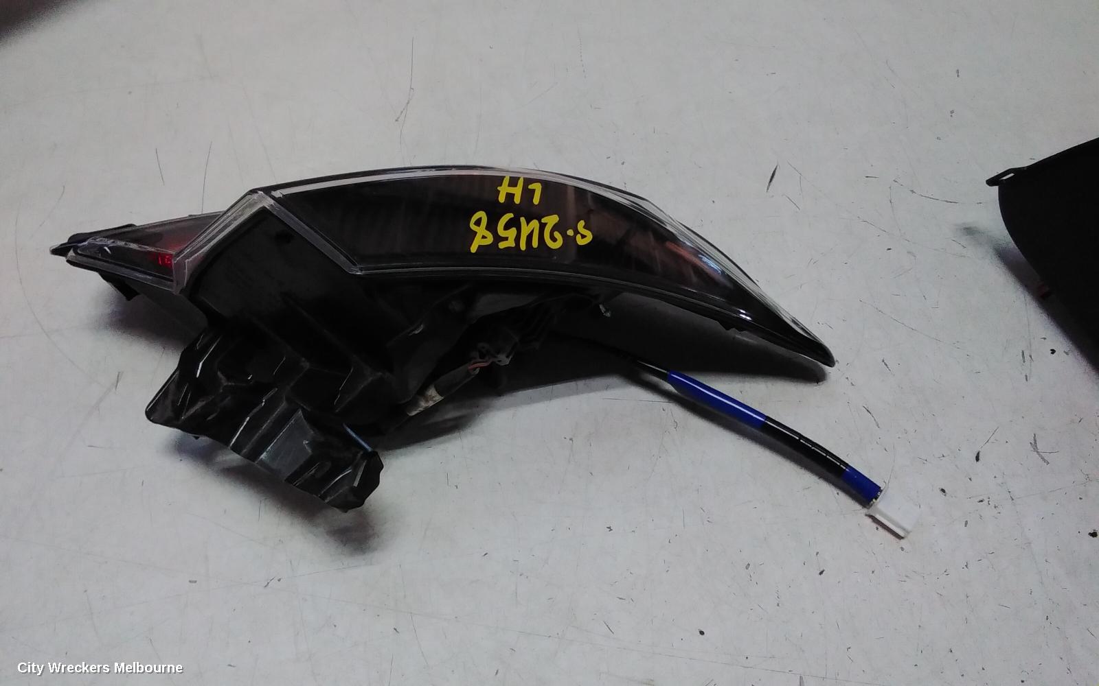 TOYOTA COROLLA LEFT TAILLIGHT, E210, IN BODY, HATCH, 07/2018 - 08/2022
