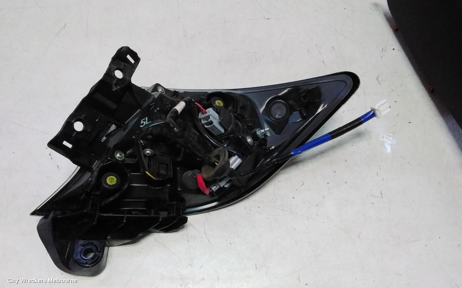 TOYOTA COROLLA LEFT TAILLIGHT, E210, IN BODY, HATCH, 07/2018 - 08/2022