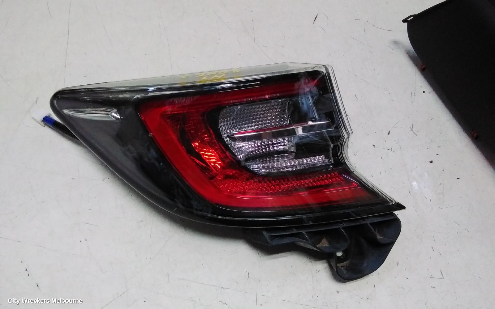 TOYOTA COROLLA LEFT TAILLIGHT, E210, IN BODY, HATCH, 07/2018 - 08/2022
