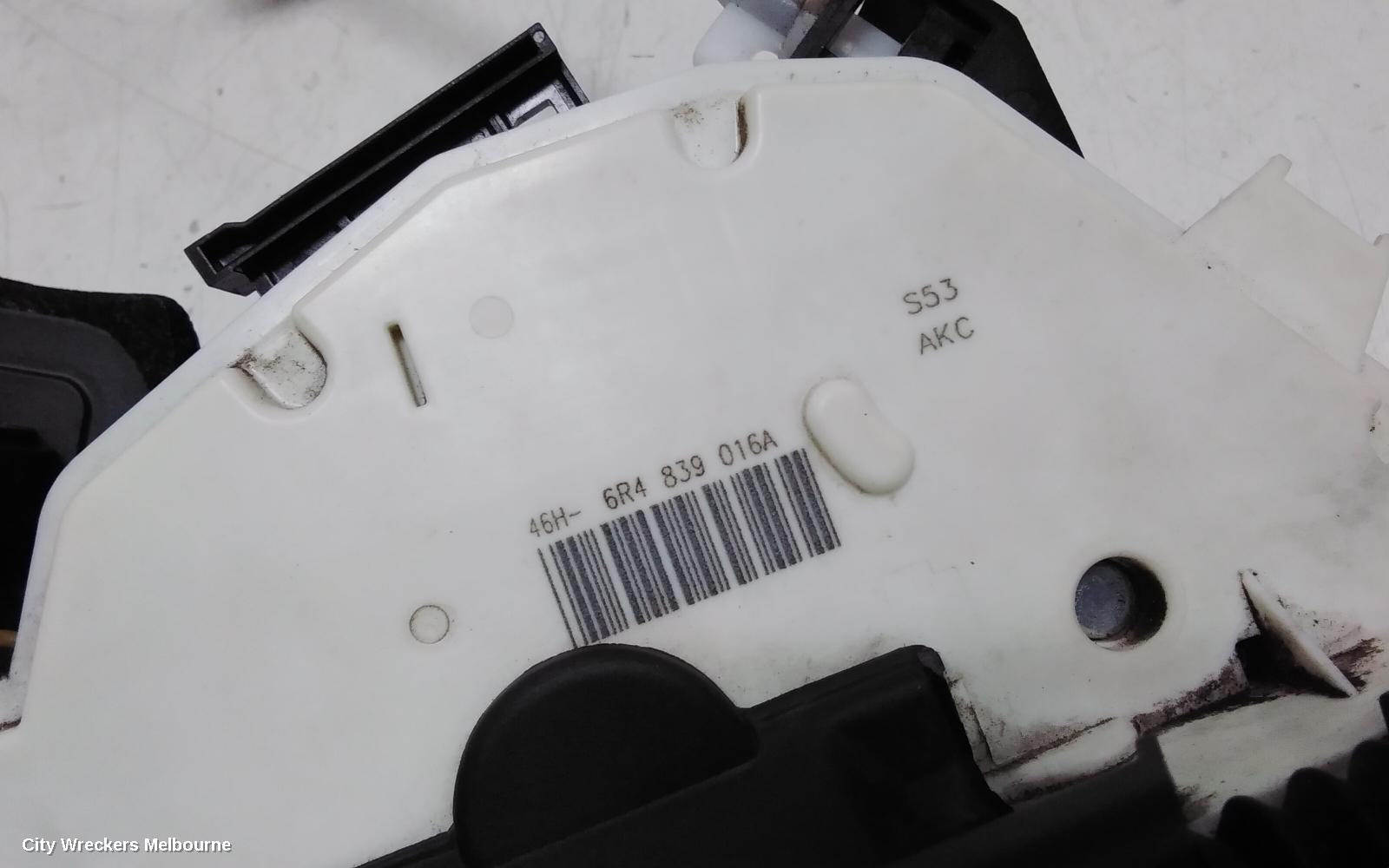 VOLKSWAGEN POLO DOOR/BOOT/GATE LOCK, RIGHT REAR DOOR LOCK, 6R, P/N 6R4839016A, 05/2010 - 09/2017