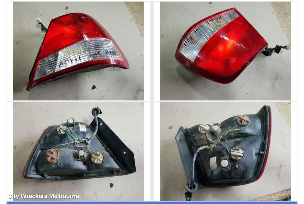 HYUNDAI ACCENT RIGHT TAILLIGHT, LC, SEDAN, 06/2000 - 02/2003