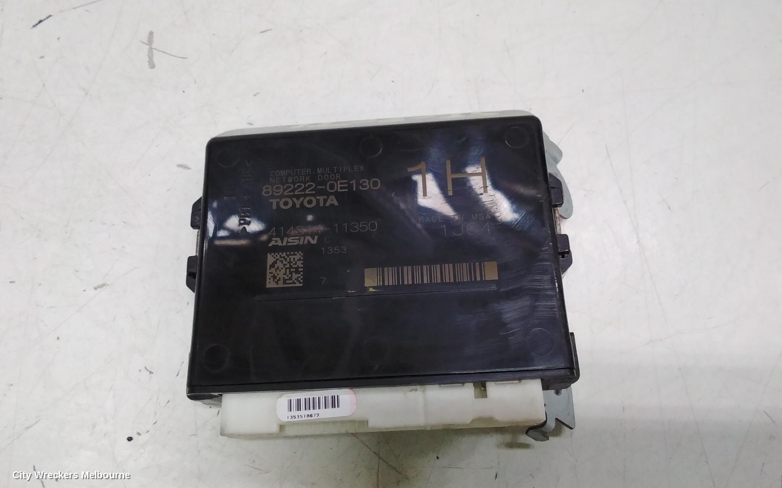 TOYOTA KLUGER, XU70 SERIES, 03/2021 ONWARDS, 89222-35010   COMPUTER, MULTIPLEX NETWORK DOOR : 109838