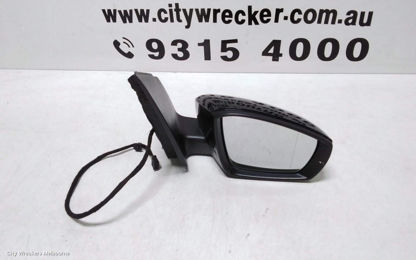 VOLKSWAGEN POLO RIGHT DOOR MIRROR, 6R, HEATED TYPE, 05/2010 - 05/2014
