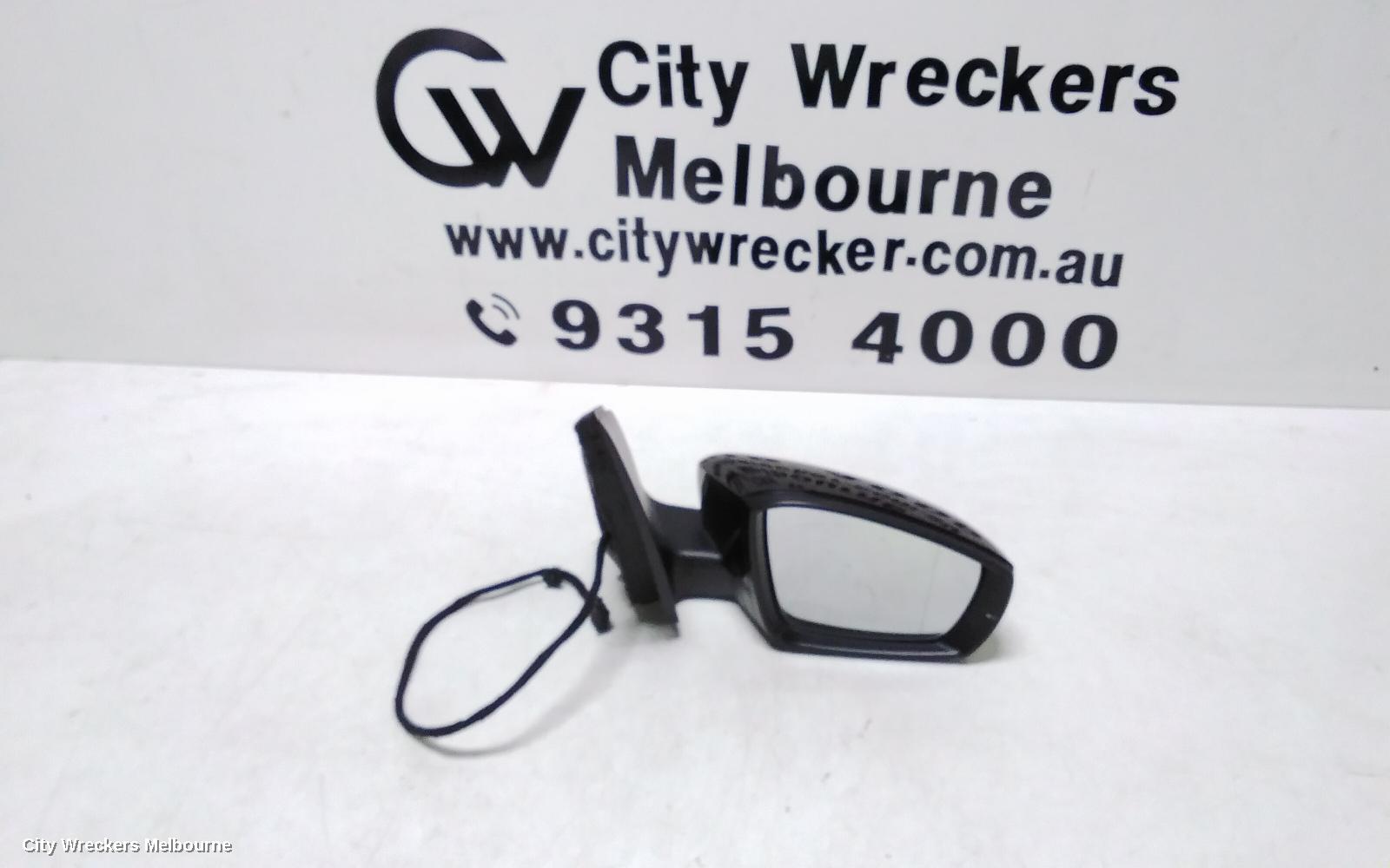 VOLKSWAGEN POLO RIGHT DOOR MIRROR, 6R, HEATED TYPE, 05/2010 - 05/2014