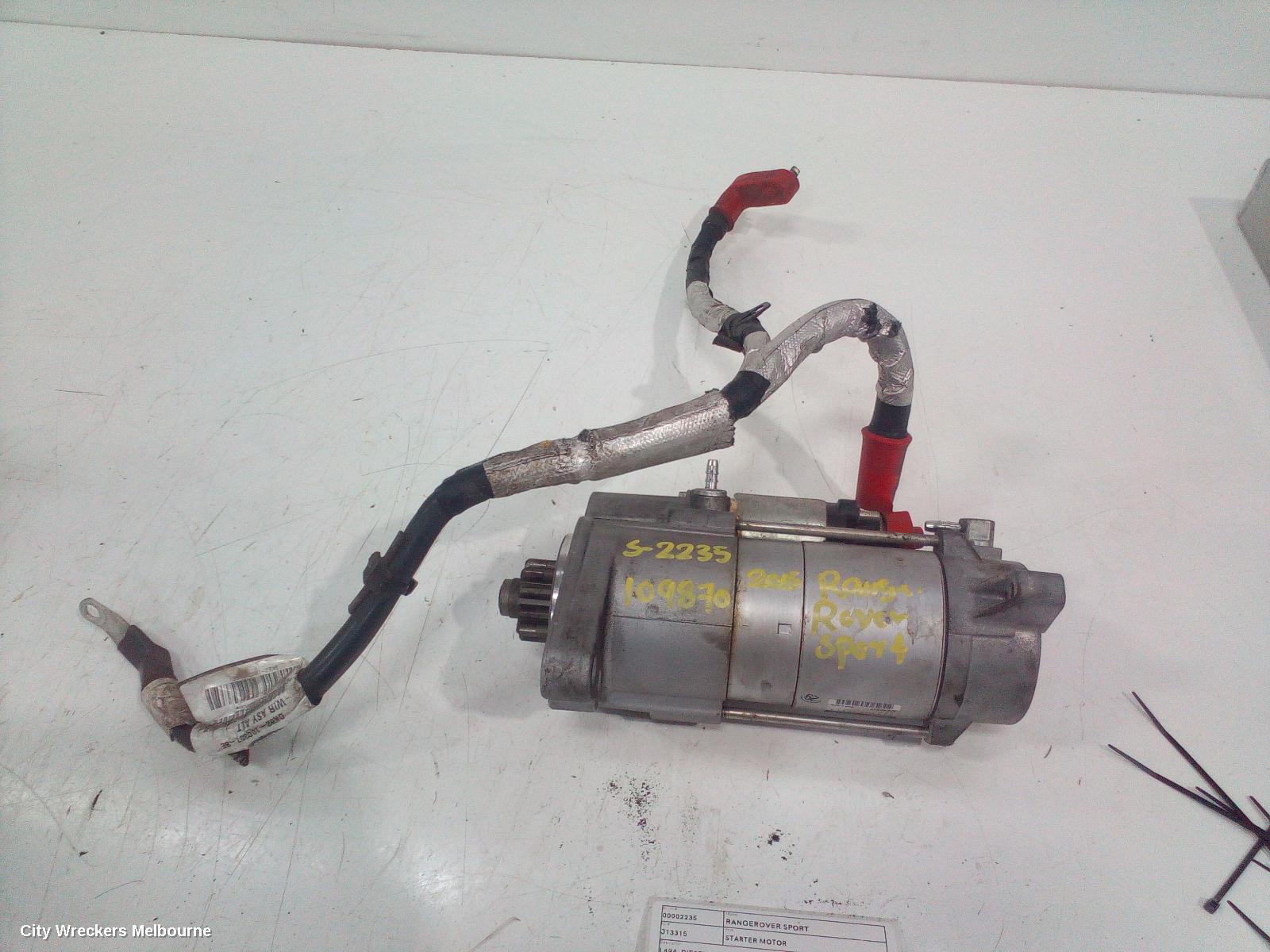LAND ROVER RANGEROVER SPORT STARTER, L494, DIESEL, 3.0, TURBO, 06/2013 - 04/2022