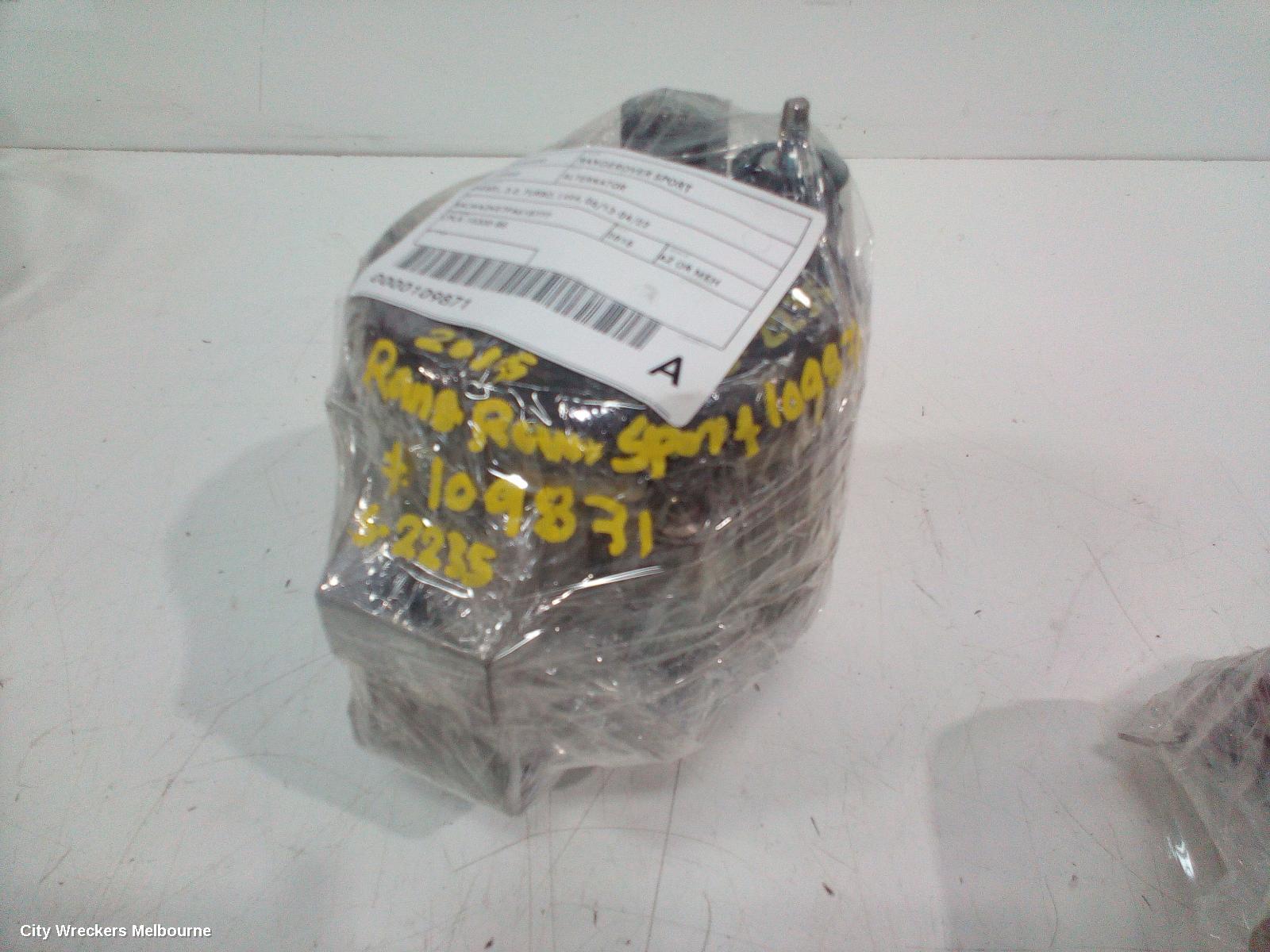 LAND ROVER RANGEROVER SPORT ALTERNATOR, DIESEL, 3.0, TURBO, L494, 06/2013 - 04/2022