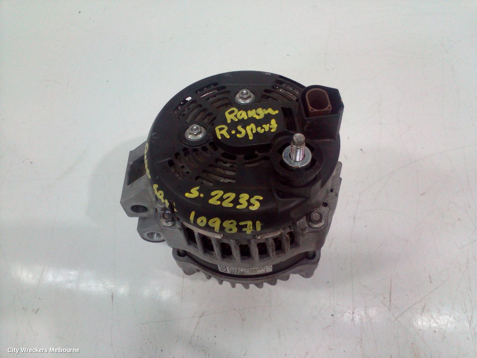 LAND ROVER RANGEROVER SPORT ALTERNATOR, DIESEL, 3.0, TURBO, L494, 06/2013 - 04/2022