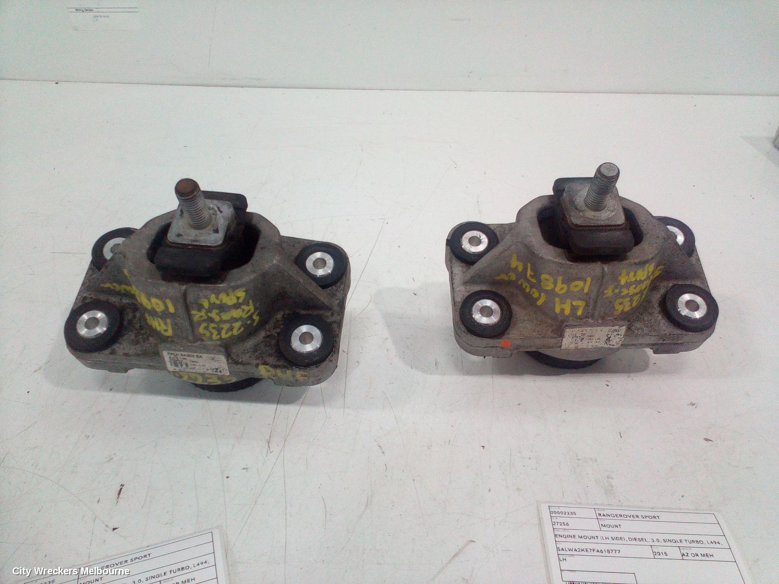 LAND ROVER RANGEROVER SPORT MOUNT, ENGINE MOUNT (LH SIDE), DIESEL, 3.0, SINGLE TURBO, L494, 06/2013 - 04/2022