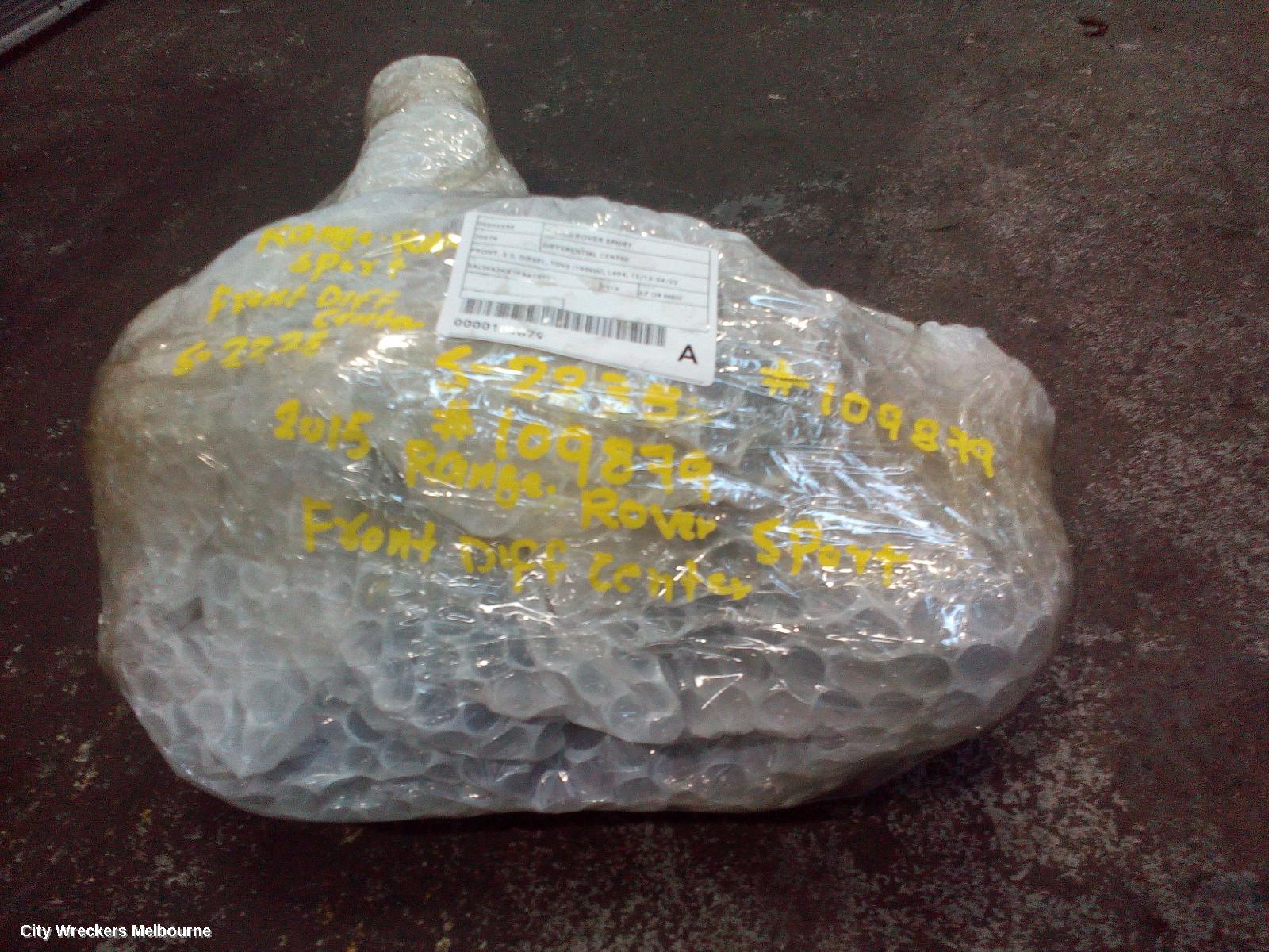 LAND ROVER RANGEROVER SPORT DIFFERENTIAL CENTRE, FRONT, 3.0, DIESEL, TDV6 (190KW), L494, 12/2013 - 04/2022
