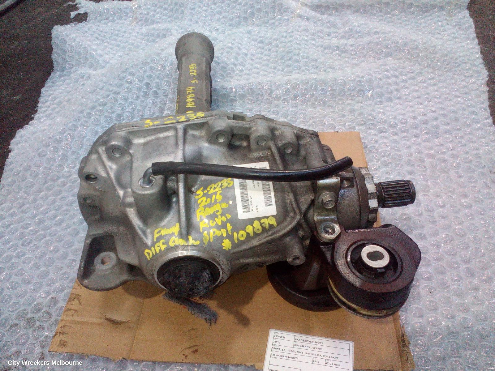 LAND ROVER RANGEROVER SPORT DIFFERENTIAL CENTRE, FRONT, 3.0, DIESEL, TDV6 (190KW), L494, 12/2013 - 04/2022