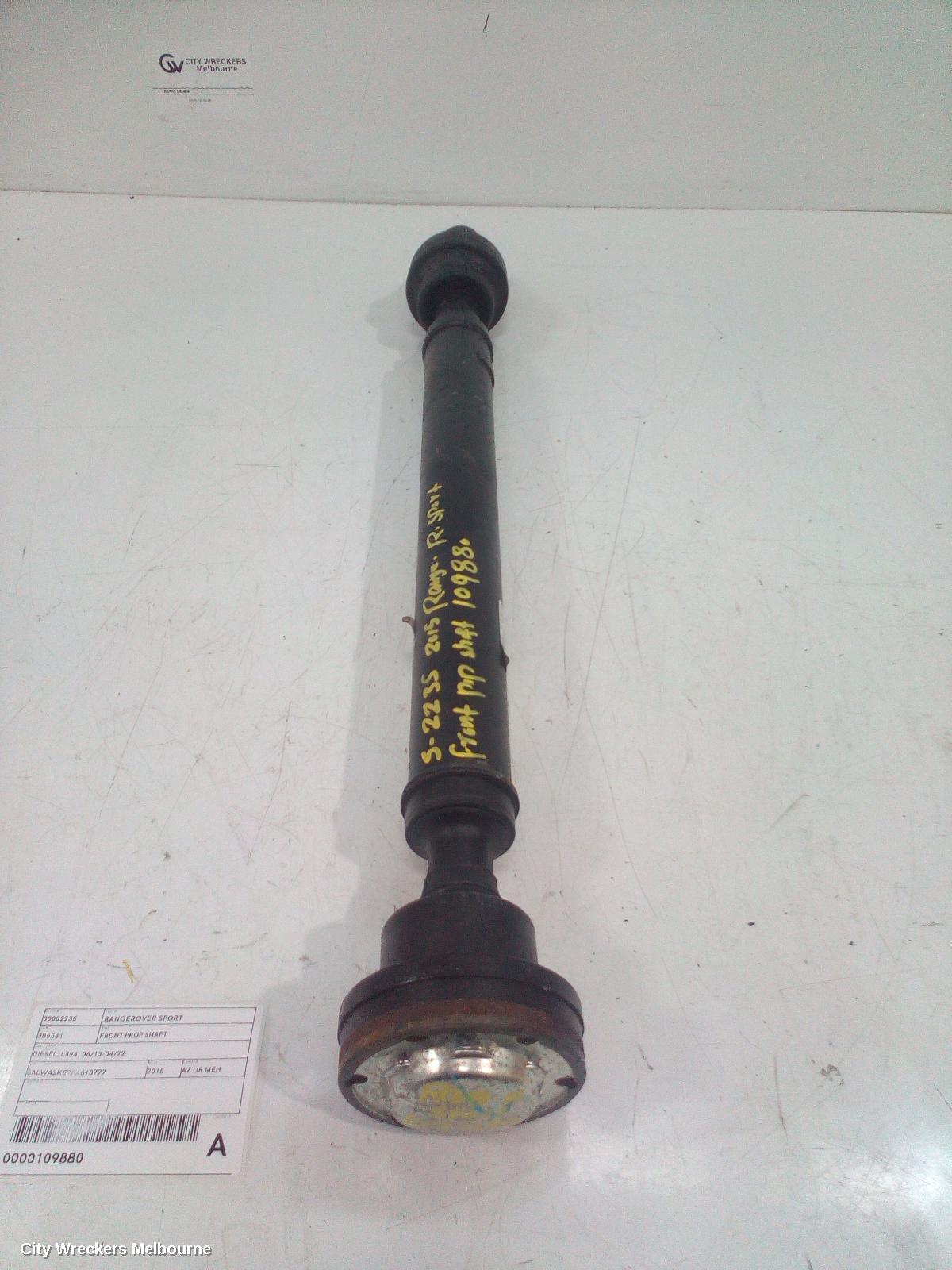 LAND ROVER RANGEROVER SPORT FRONT PROP SHAFT, DIESEL, L494, 06/2013 - 04/2022