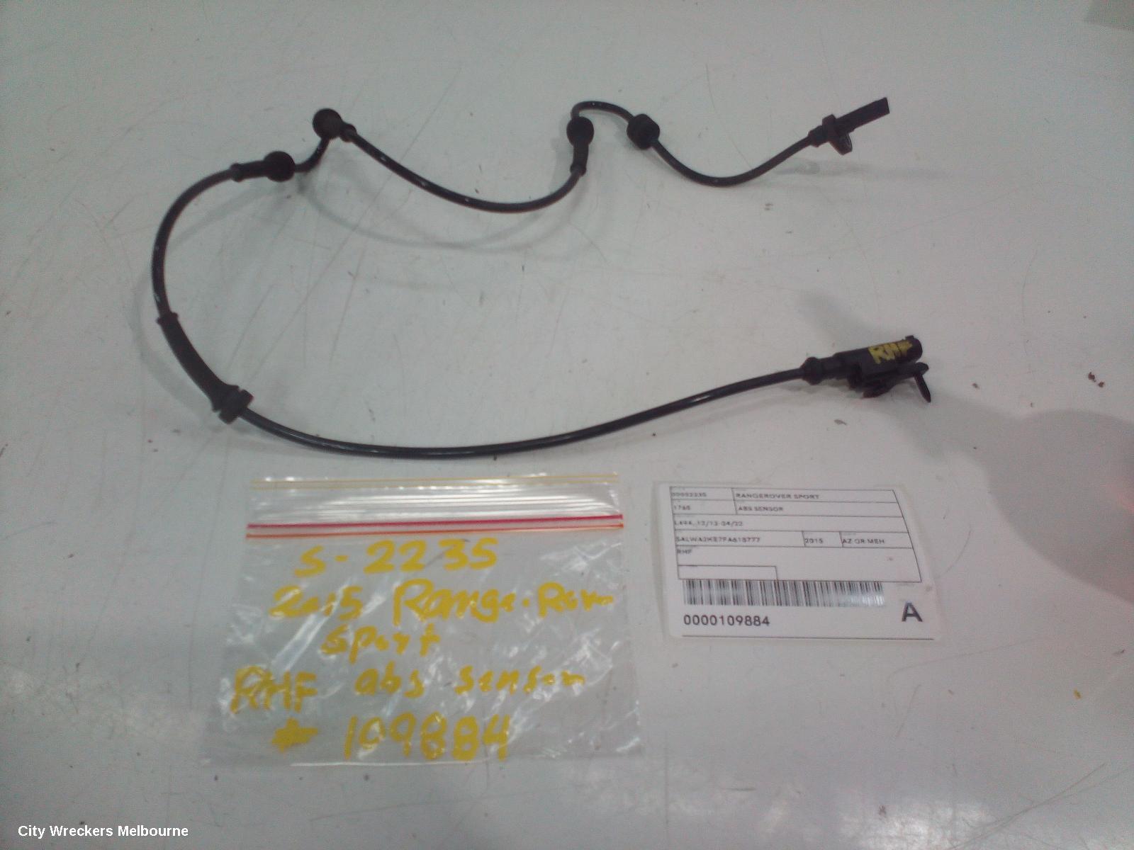 LAND ROVER RANGEROVER SPORT ABS SENSOR, L494, 12/2013 - 04/2022