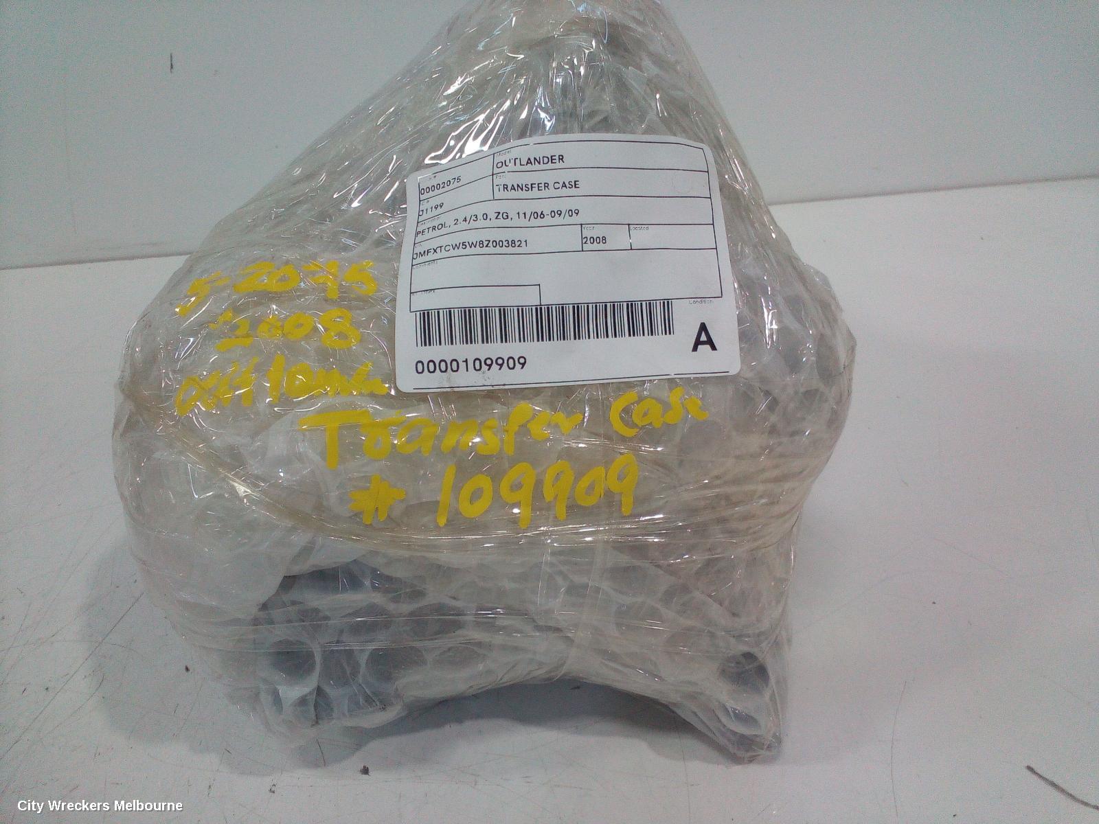 MITSUBISHI OUTLANDER TRANSFER CASE, PETROL, 2.4/3.0, ZG, 11/2006 - 09/2009