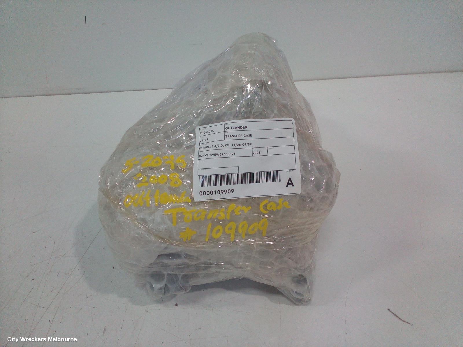 MITSUBISHI OUTLANDER TRANSFER CASE, PETROL, 2.4/3.0, ZG, 11/2006 - 09/2009