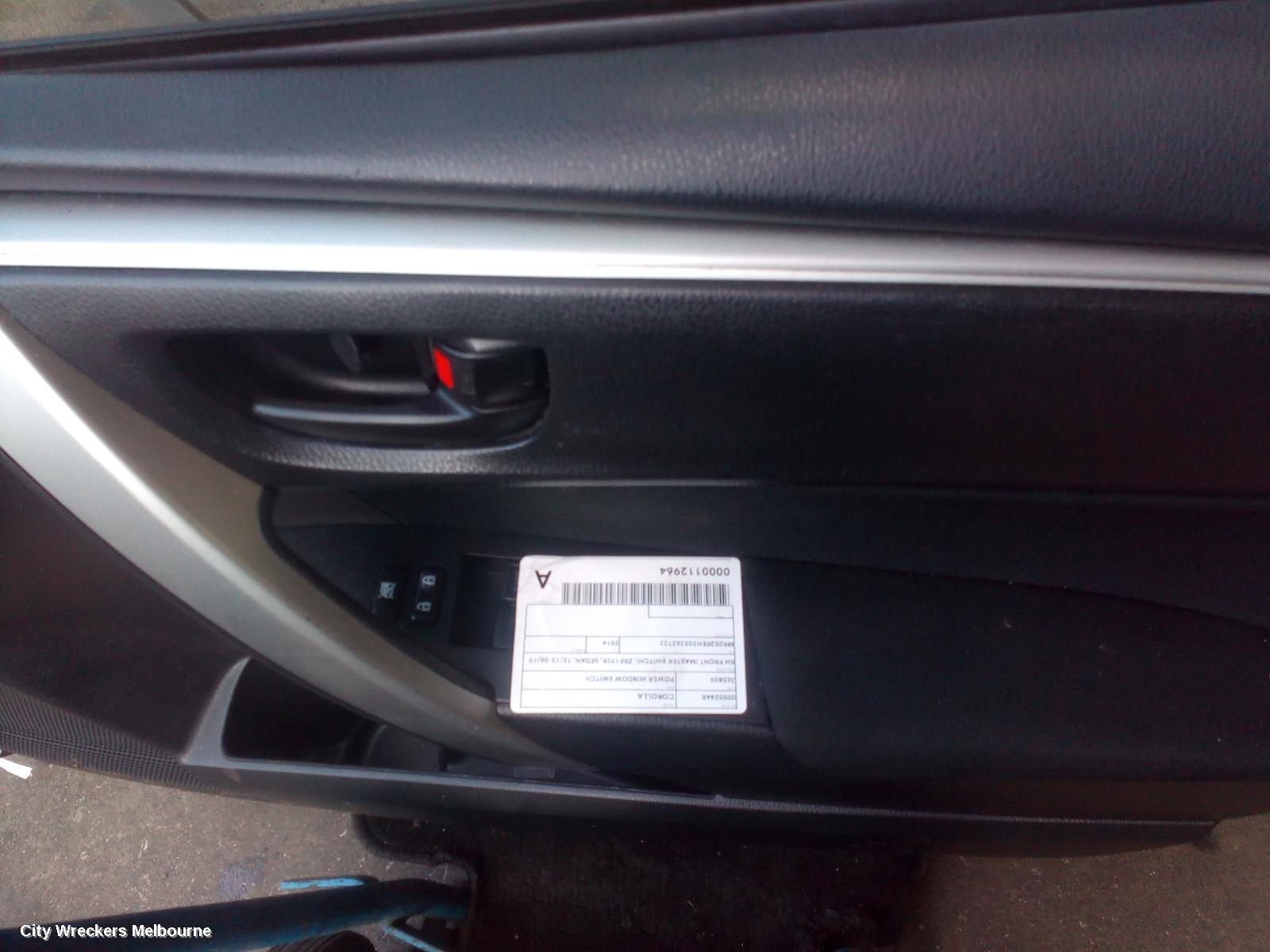 TOYOTA COROLLA PWR DR WIND SWITCH, RH FRONT (MASTER SWITCH), ZRE172R, SEDAN, 12/2013 - 06/2019