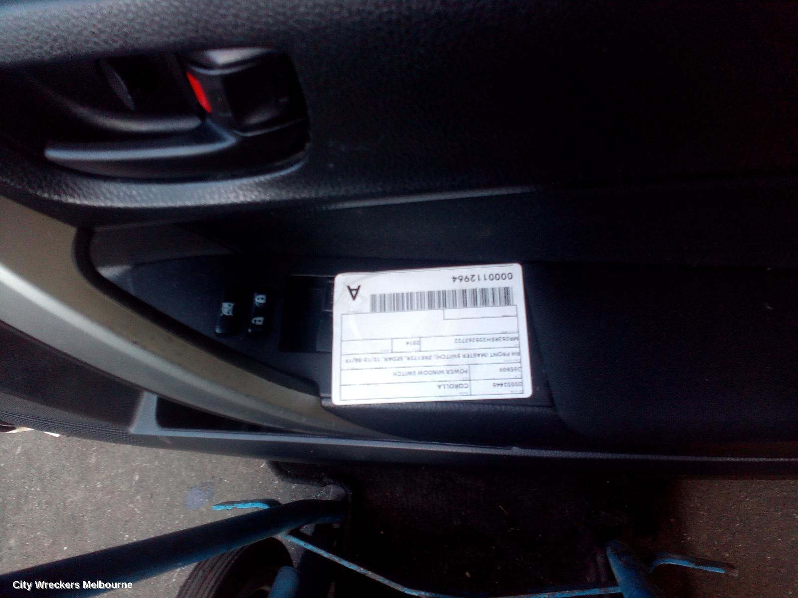 TOYOTA COROLLA PWR DR WIND SWITCH, RH FRONT (MASTER SWITCH), ZRE172R, SEDAN, 12/2013 - 06/2019