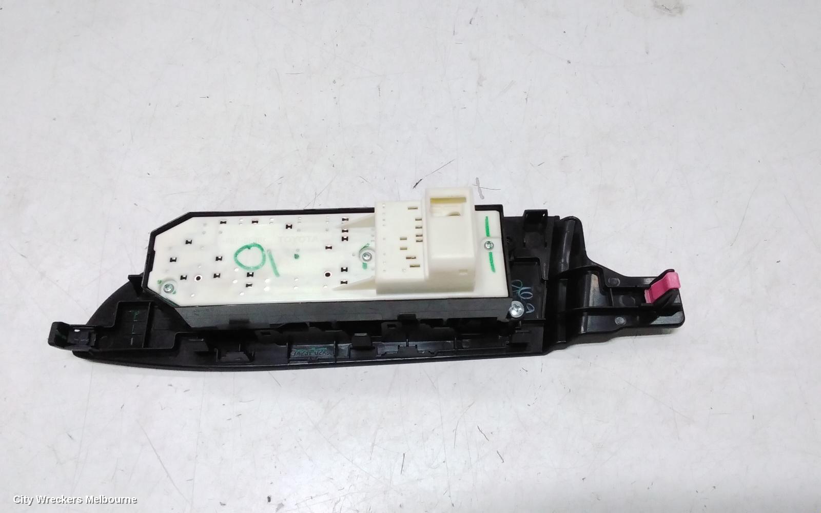 TOYOTA COROLLA PWR DR WIND SWITCH, RH FRONT (MASTER SWITCH), ZRE172R, SEDAN, 12/2013 - 06/2019