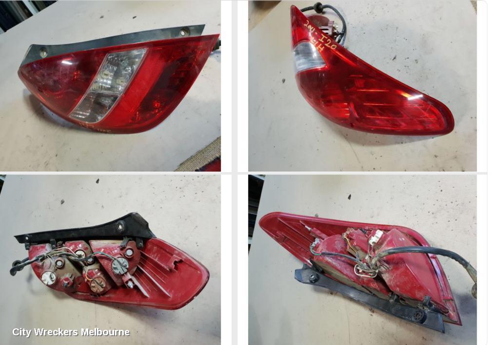 HYUNDAI I20 LEFT TAILLIGHT, PB, 07/2010 - 03/2012