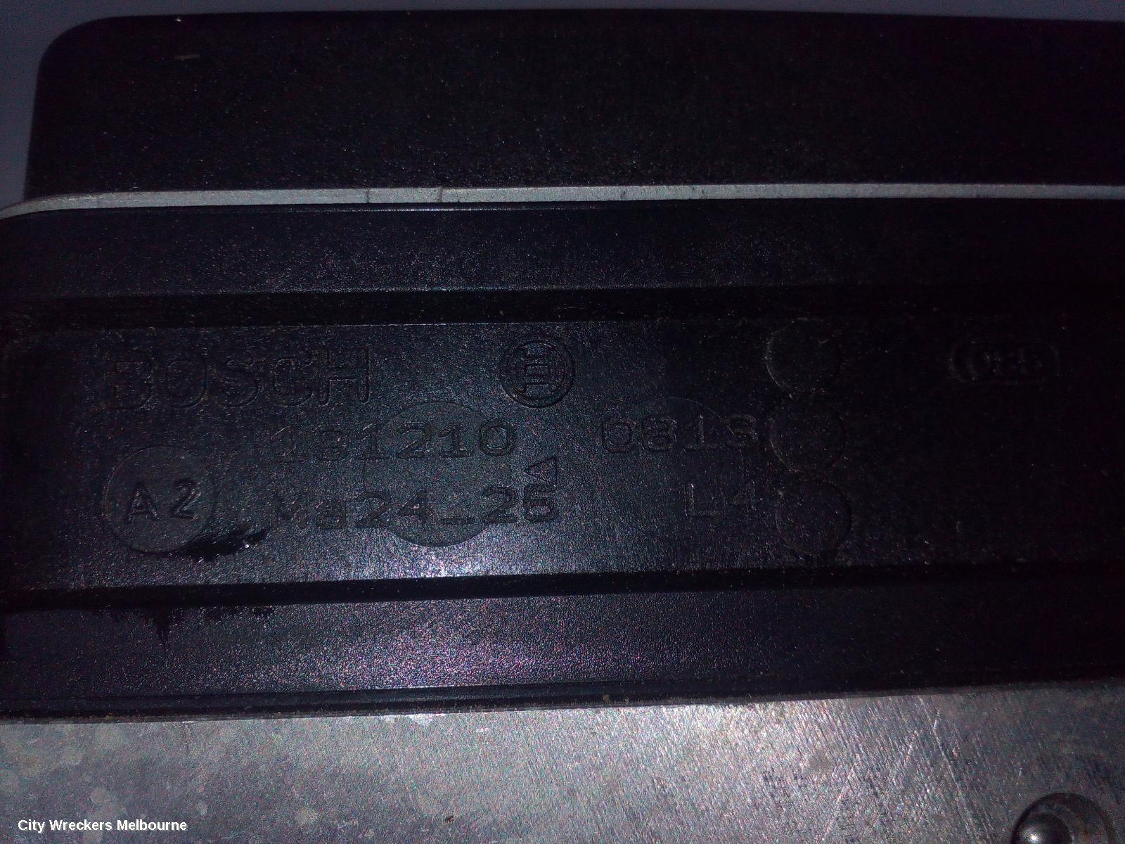 HOLDEN COMMODORE ABS PUMP/MODULATOR, VE, NON TRACTION CONTROL TYPE, 08/2006 - 04/2013