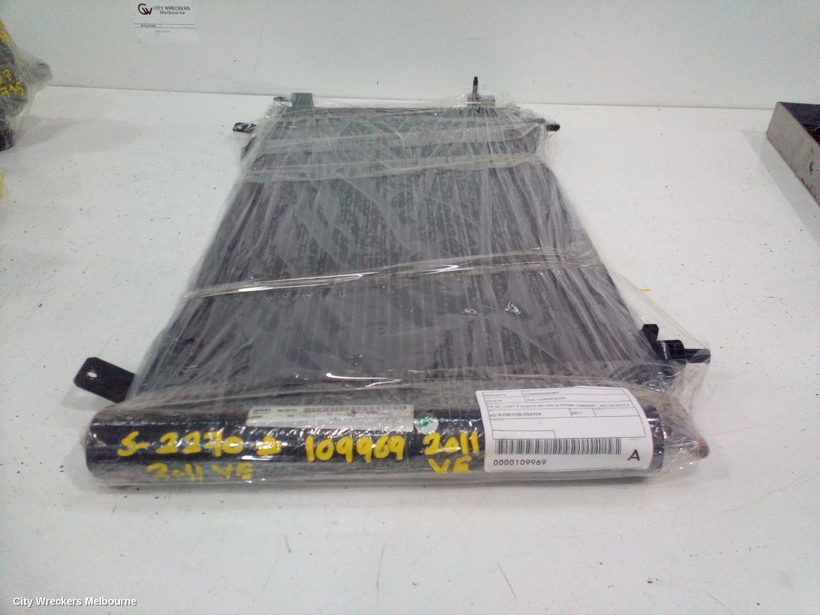 HOLDEN COMMODORE A/C CONDENSER, VE SII, LAST 7 DIGITS OF VIN IS FROM L600000-, 09/2010 - 04/2013