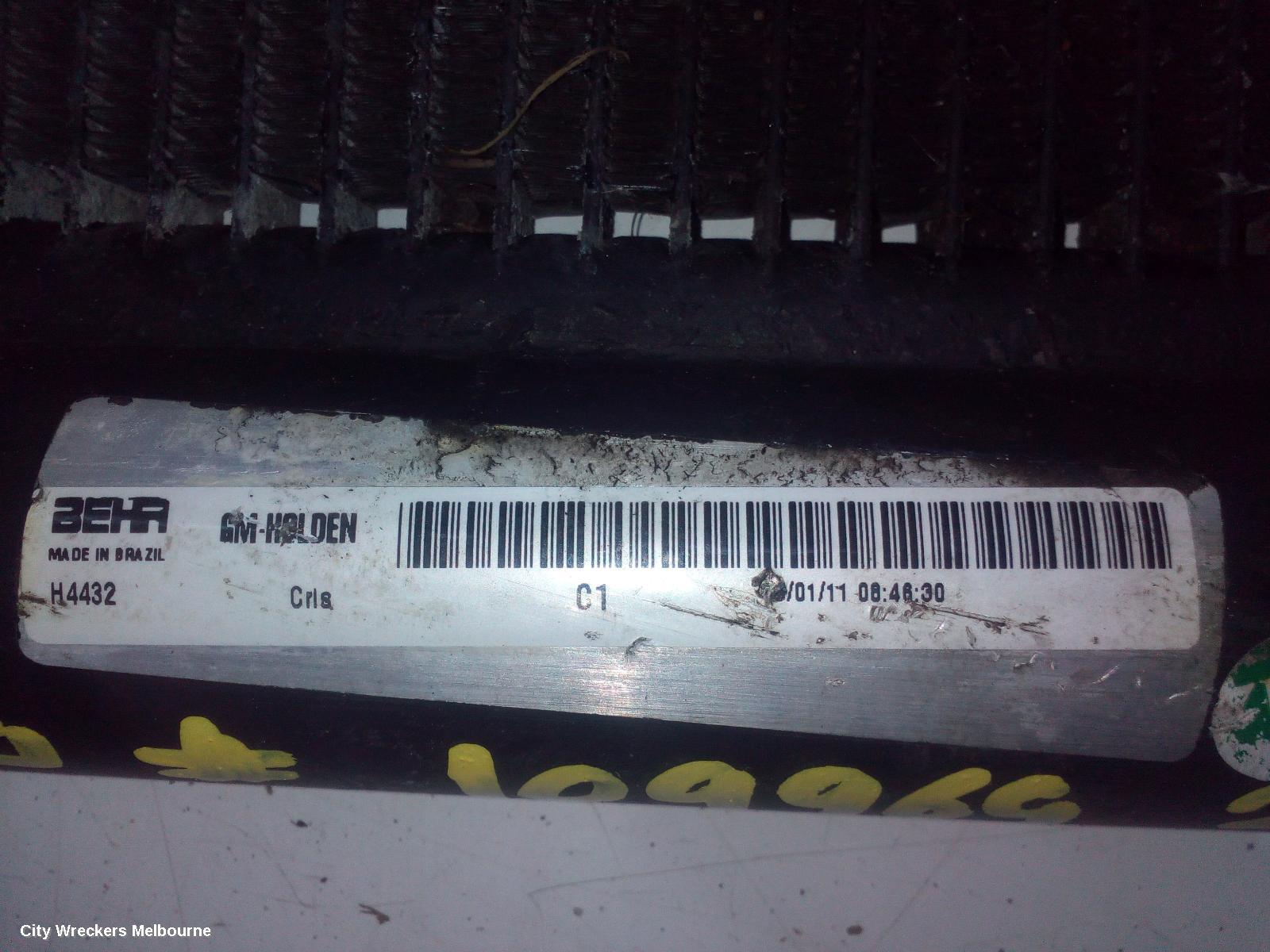 HOLDEN COMMODORE A/C CONDENSER, VE SII, LAST 7 DIGITS OF VIN IS FROM L600000-, 09/2010 - 04/2013