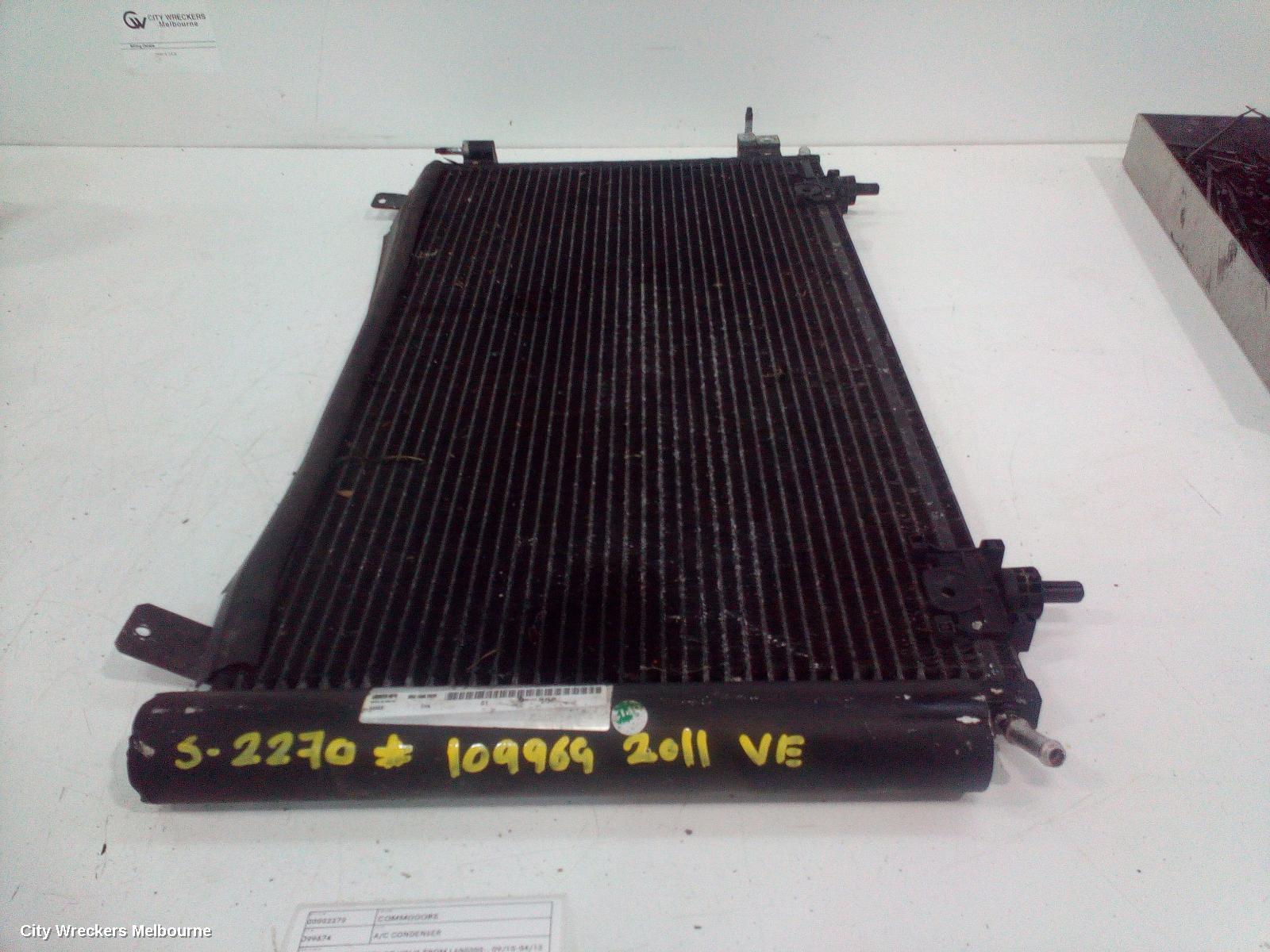 HOLDEN COMMODORE A/C CONDENSER, VE SII, LAST 7 DIGITS OF VIN IS FROM L600000-, 09/2010 - 04/2013