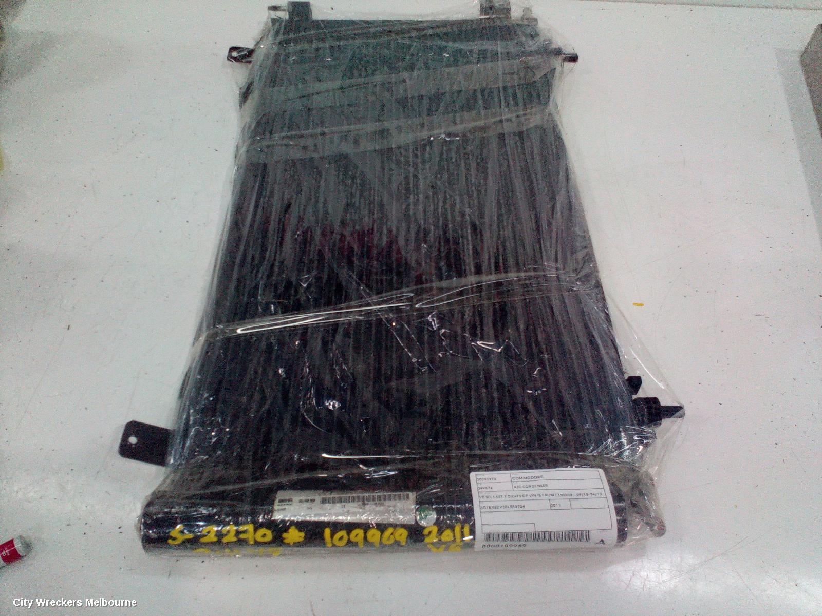 HOLDEN COMMODORE A/C CONDENSER, VE SII, LAST 7 DIGITS OF VIN IS FROM L600000-, 09/2010 - 04/2013
