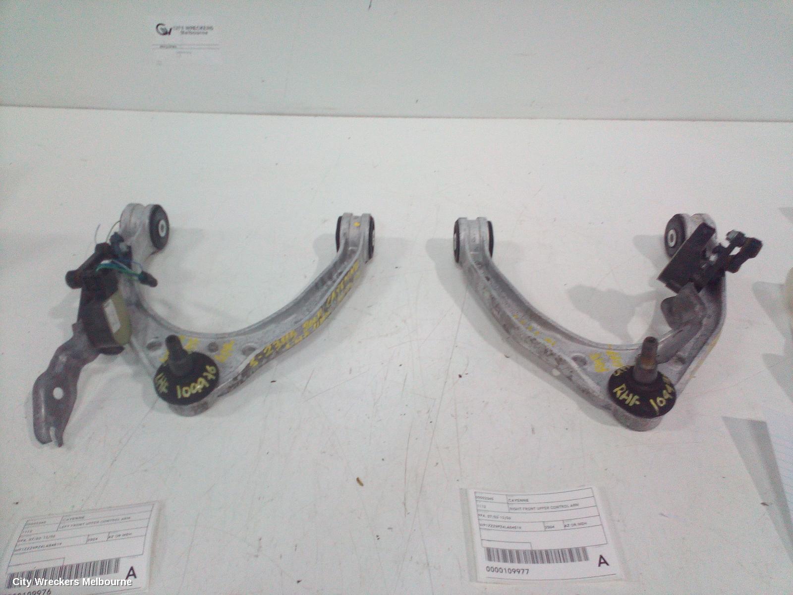PORSCHE CAYENNE LEFT FRONT UPPER CONTROL ARM, 9PA, 07/2003 - 05/2010