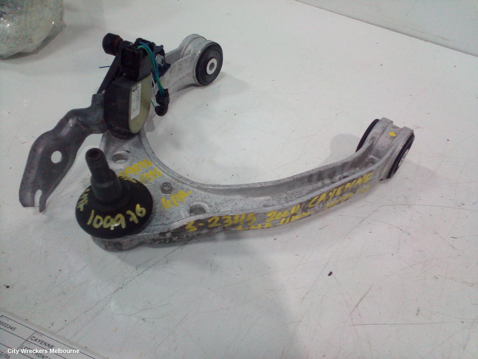 PORSCHE CAYENNE LEFT FRONT UPPER CONTROL ARM, 9PA, 07/2003 - 05/2010