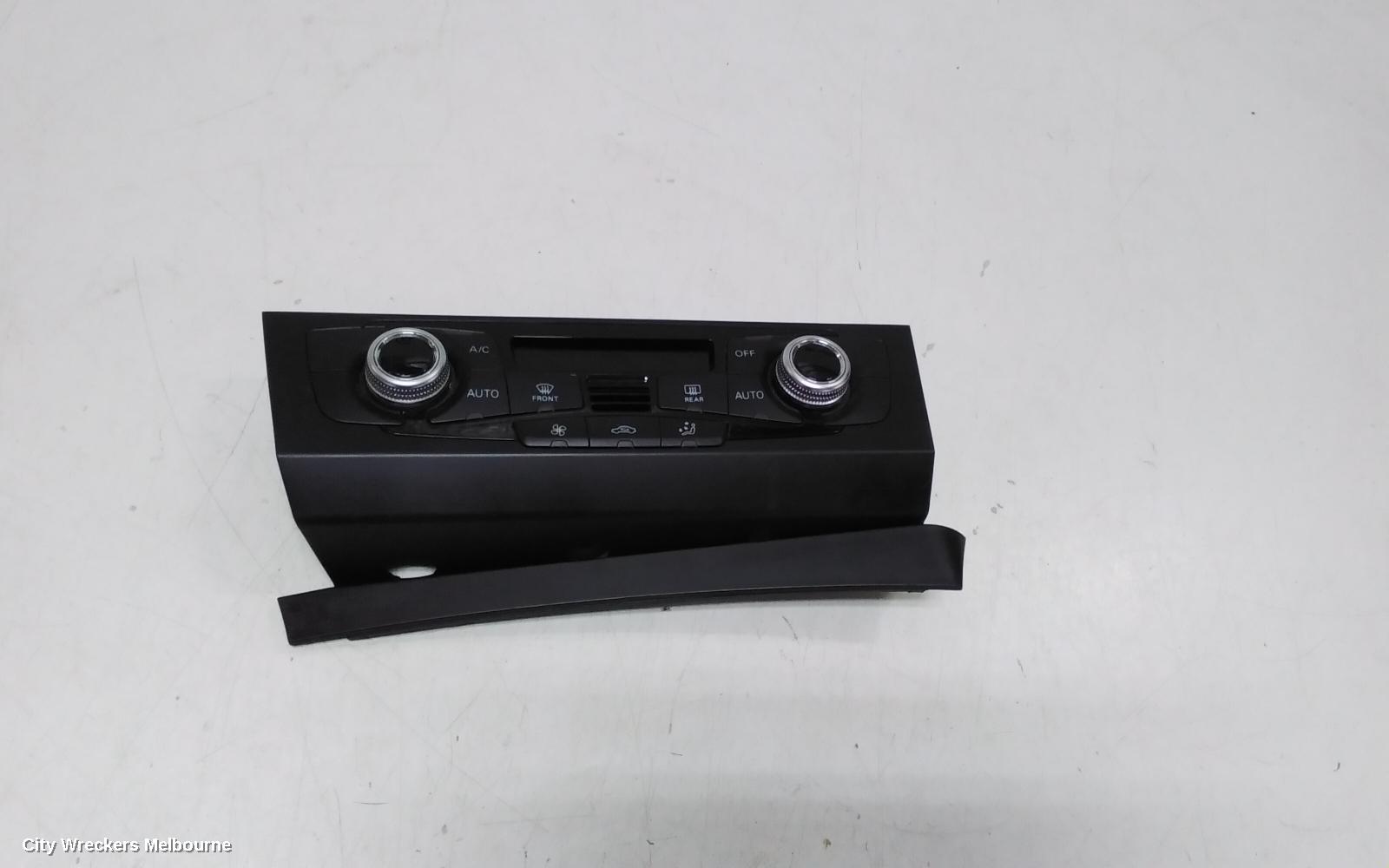 AUDI Q5 HEATER/AC CONTROLS, THREE ZONE CLIMATE CONTROL, W/ SEAT WARMER TYPE, 8R, 12/2012 - 01/2017