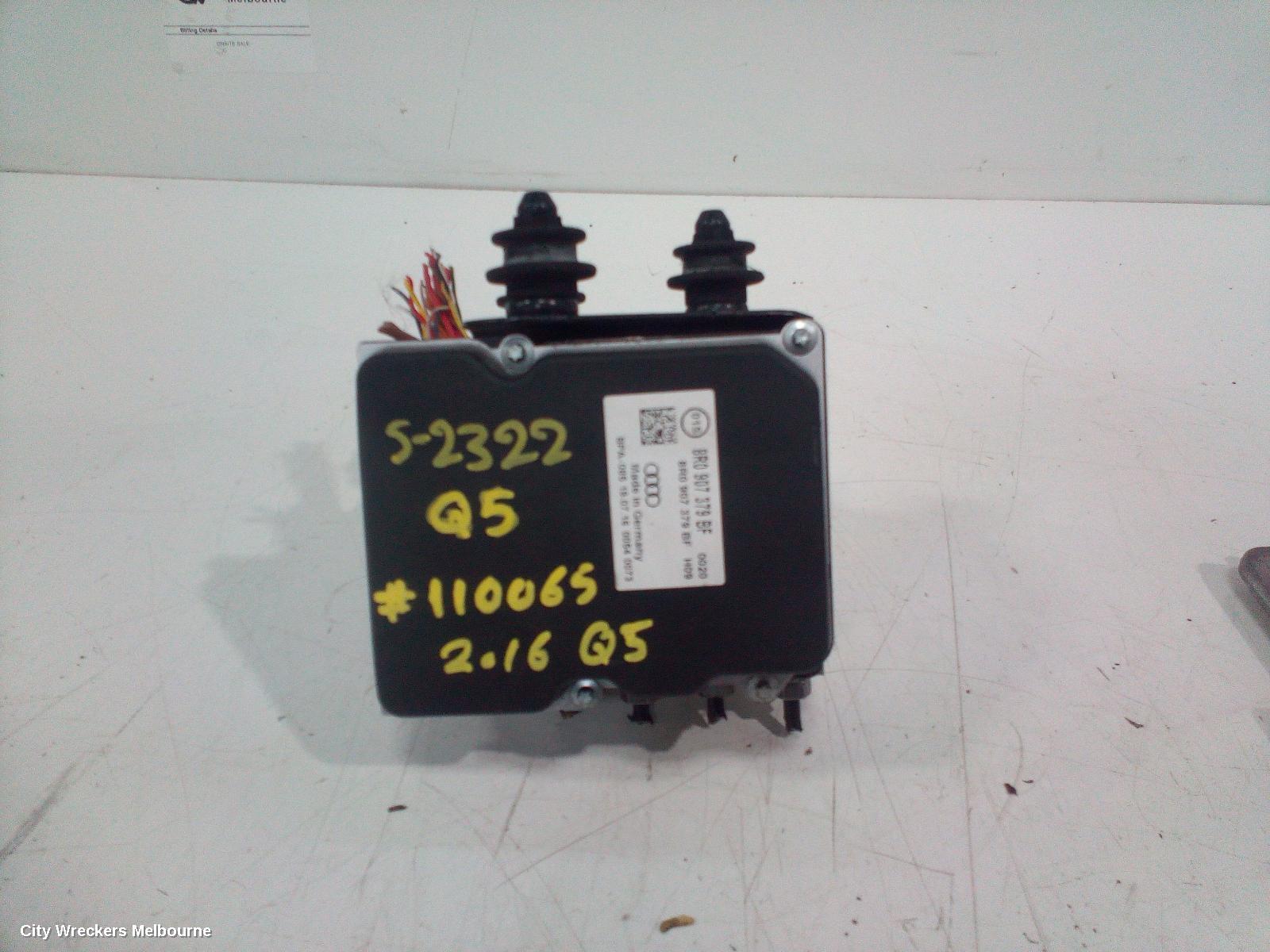 AUDI Q5 ABS PUMP/MODULATOR, 8R, P/N 8R0614517BE, 03/2009 - 01/2017