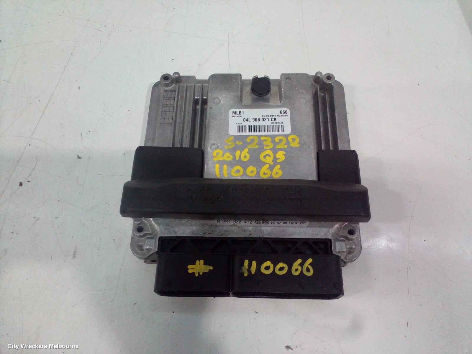 AUDI Q5 ECU, ENGINE ECU, 2.0, DIESEL, CNHA CODE, ECU ONLY, 8R, 11/2012 - 01/2017